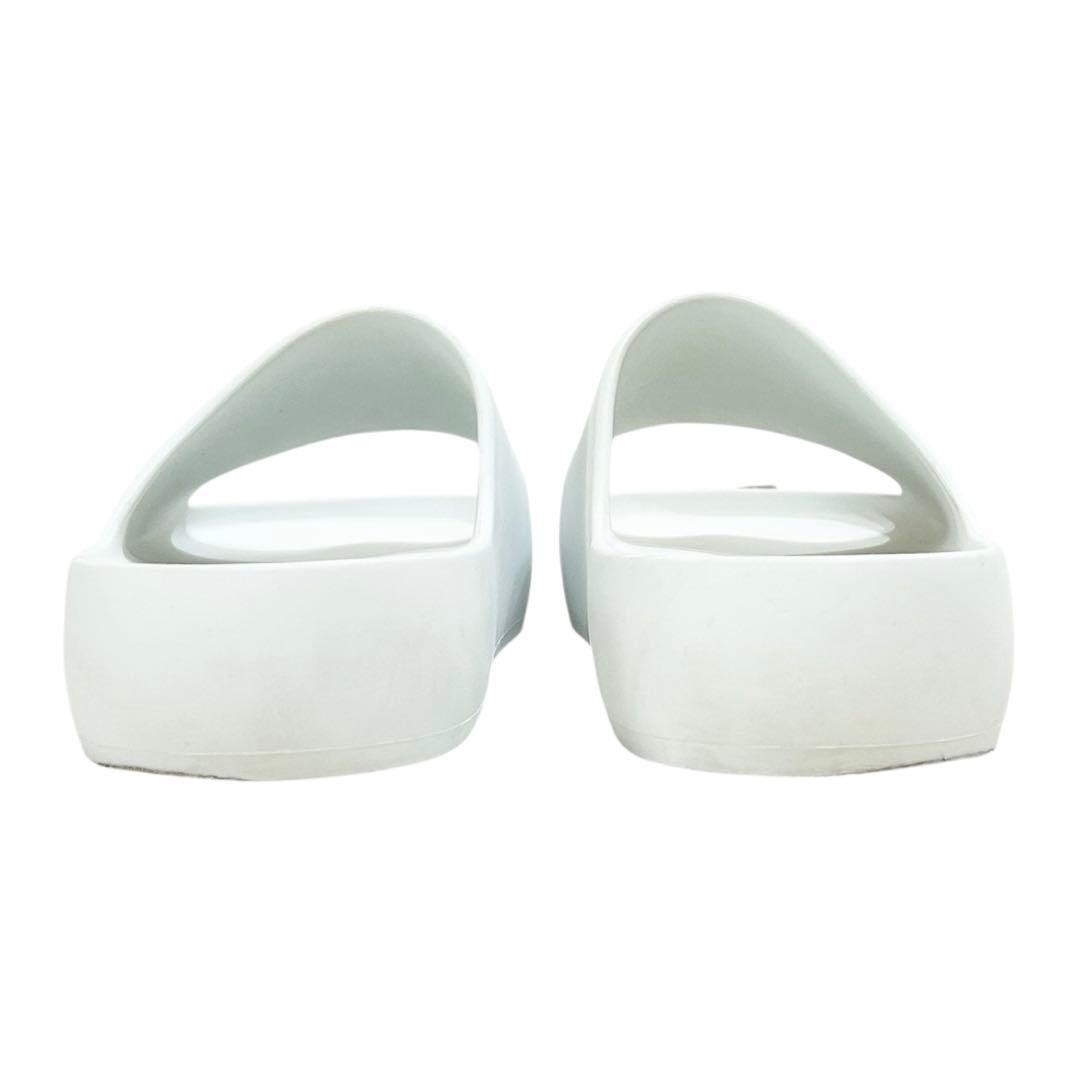 ドルチェ&ガッバーナ スライドサンダル 厚底 シルバーロゴ ホワイト 43