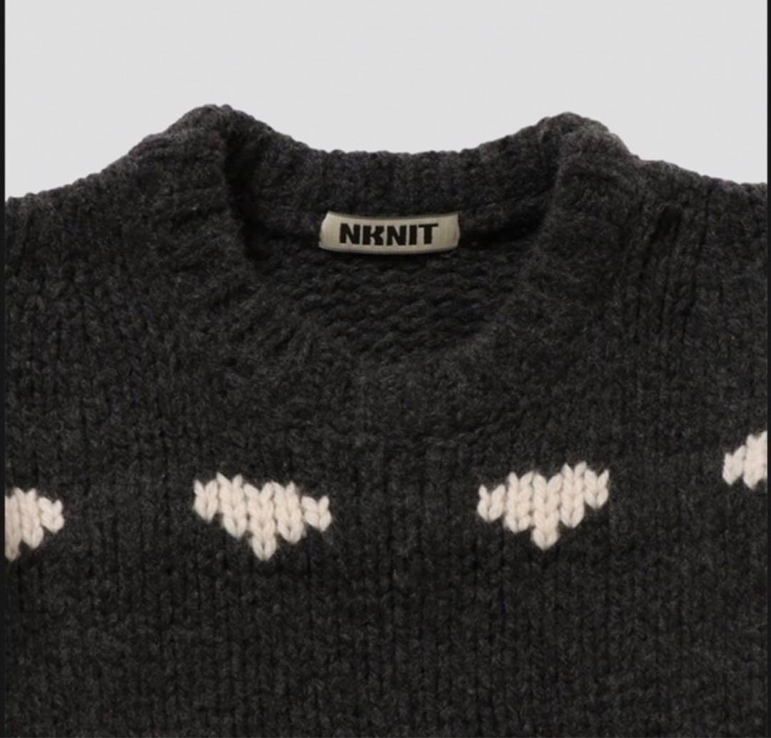 NKNIT ♡pattern KNIT 完売商品 ンニット ハートニット - メルカリ