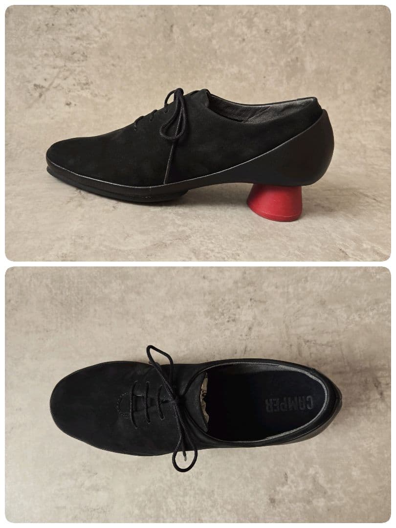 未使用☆ CAMPER カンペール ALRIGHT ブラック レースアップ 24 - メルカリ