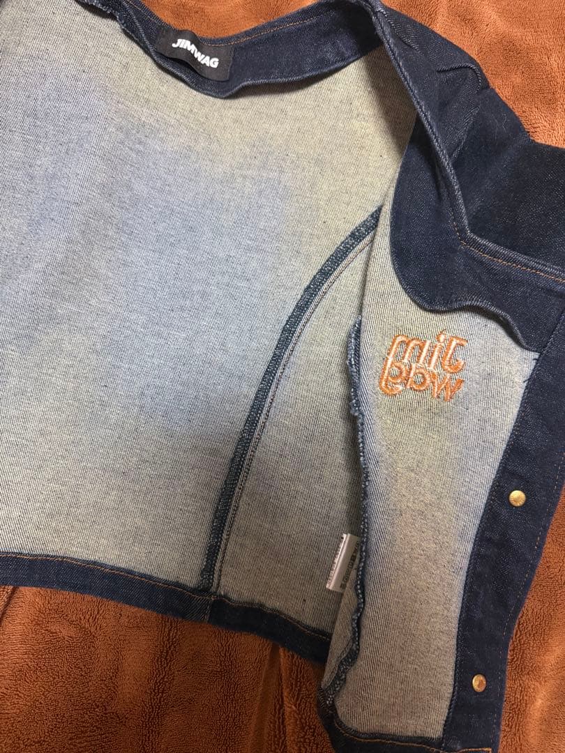 JIMWAG BOXLOGO denim setup indigo 1度のみ着用 - メルカリ