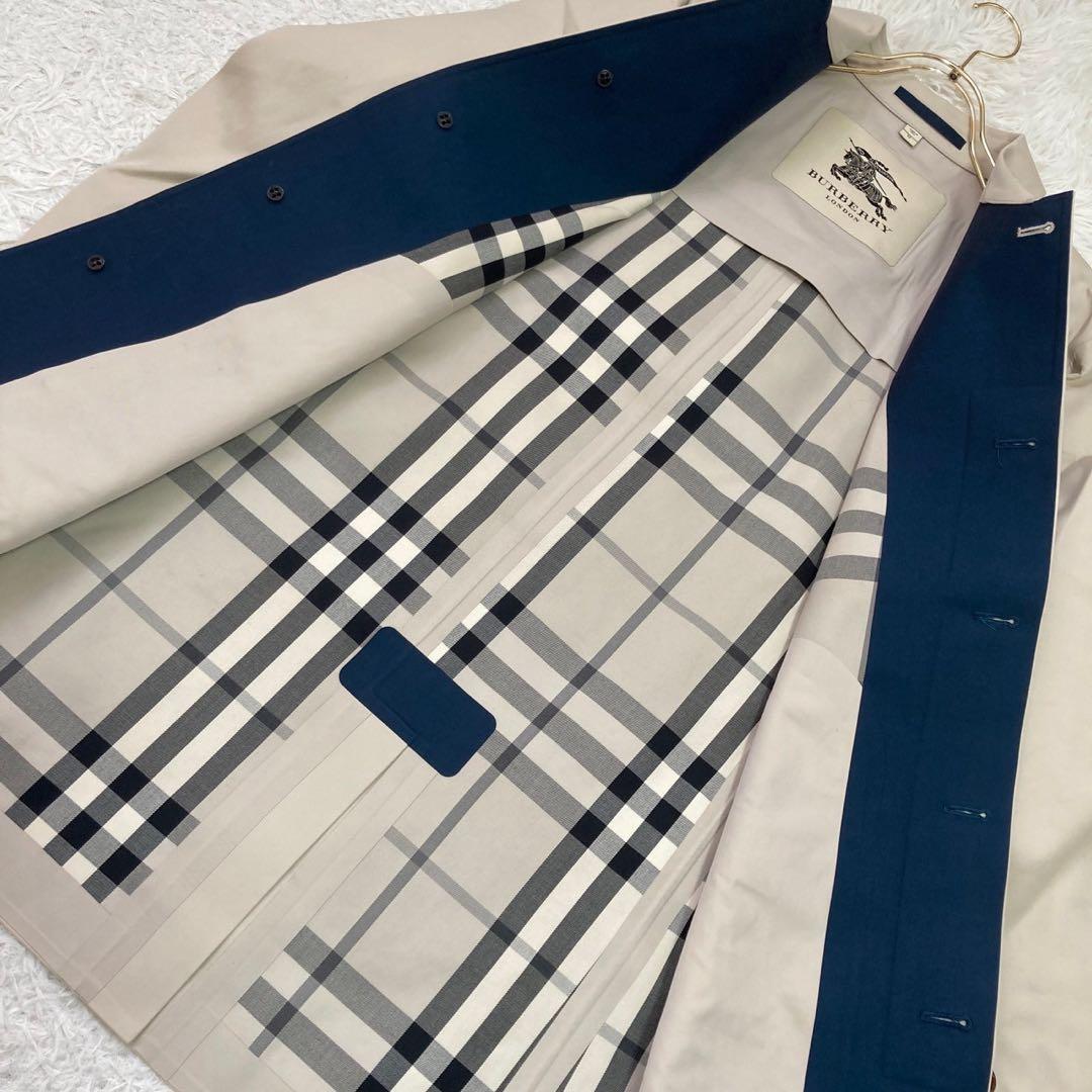 《良品》 BURBERRY ステンカラーコート ベージュ 52 シンプル
