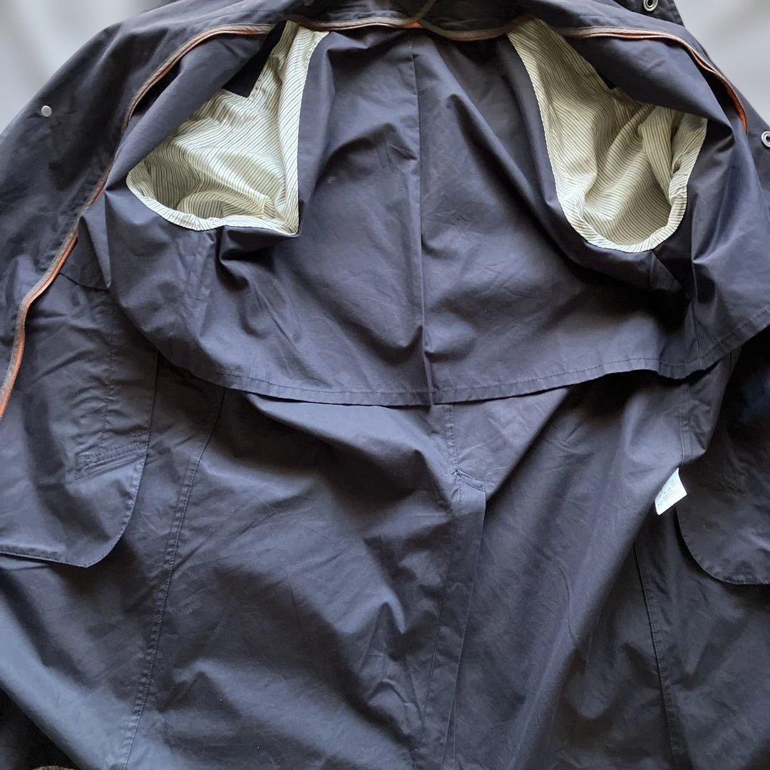 MICHAEL TAPIA マイケルタピアステンカラーコートネイビーSサイズ