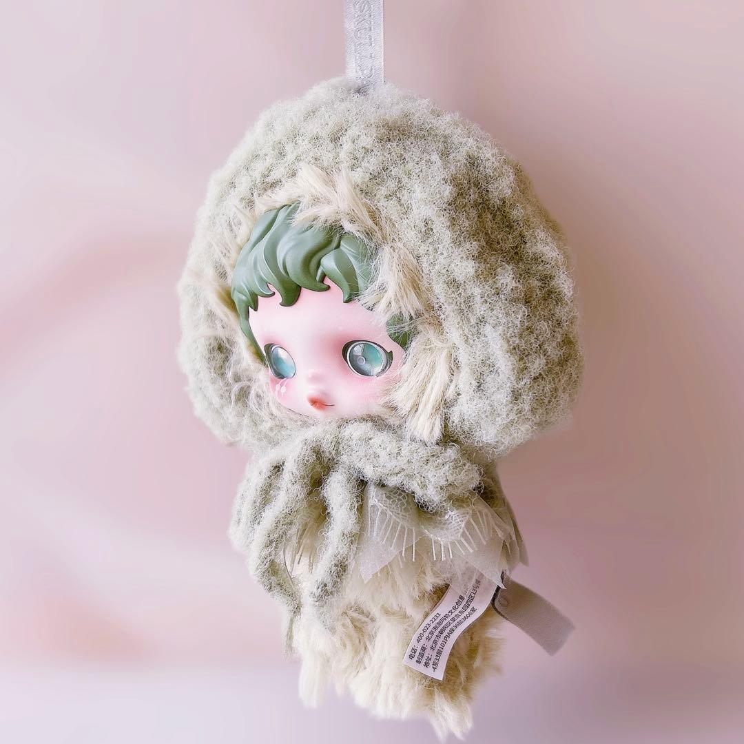 ハンドメイド ぬい服 帽子 スカルパンダ もこもこ ぬいぐるみ 着せ替え