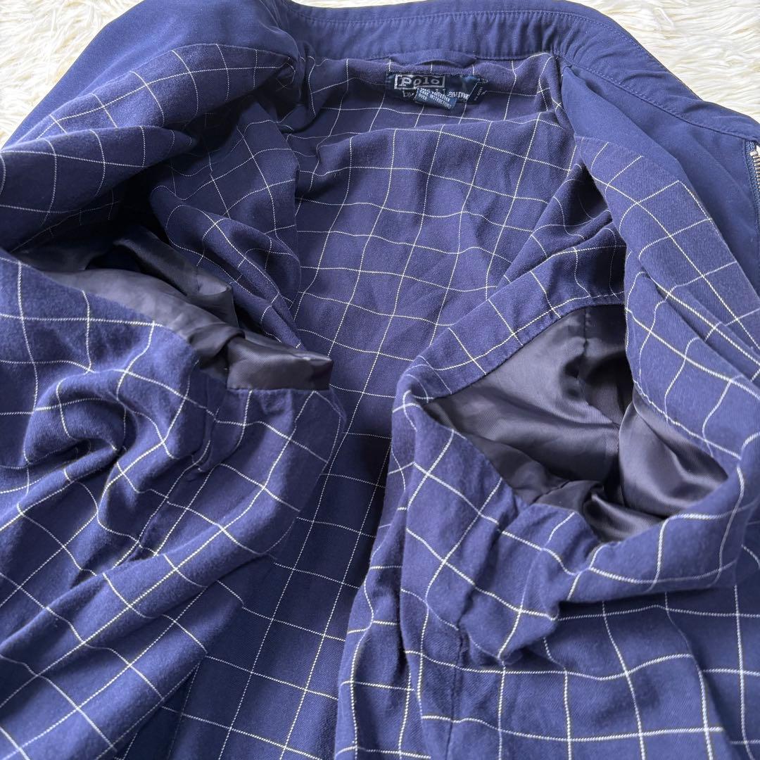 美品90s ポロバイラルフローレン ピーススキン スイングトップ