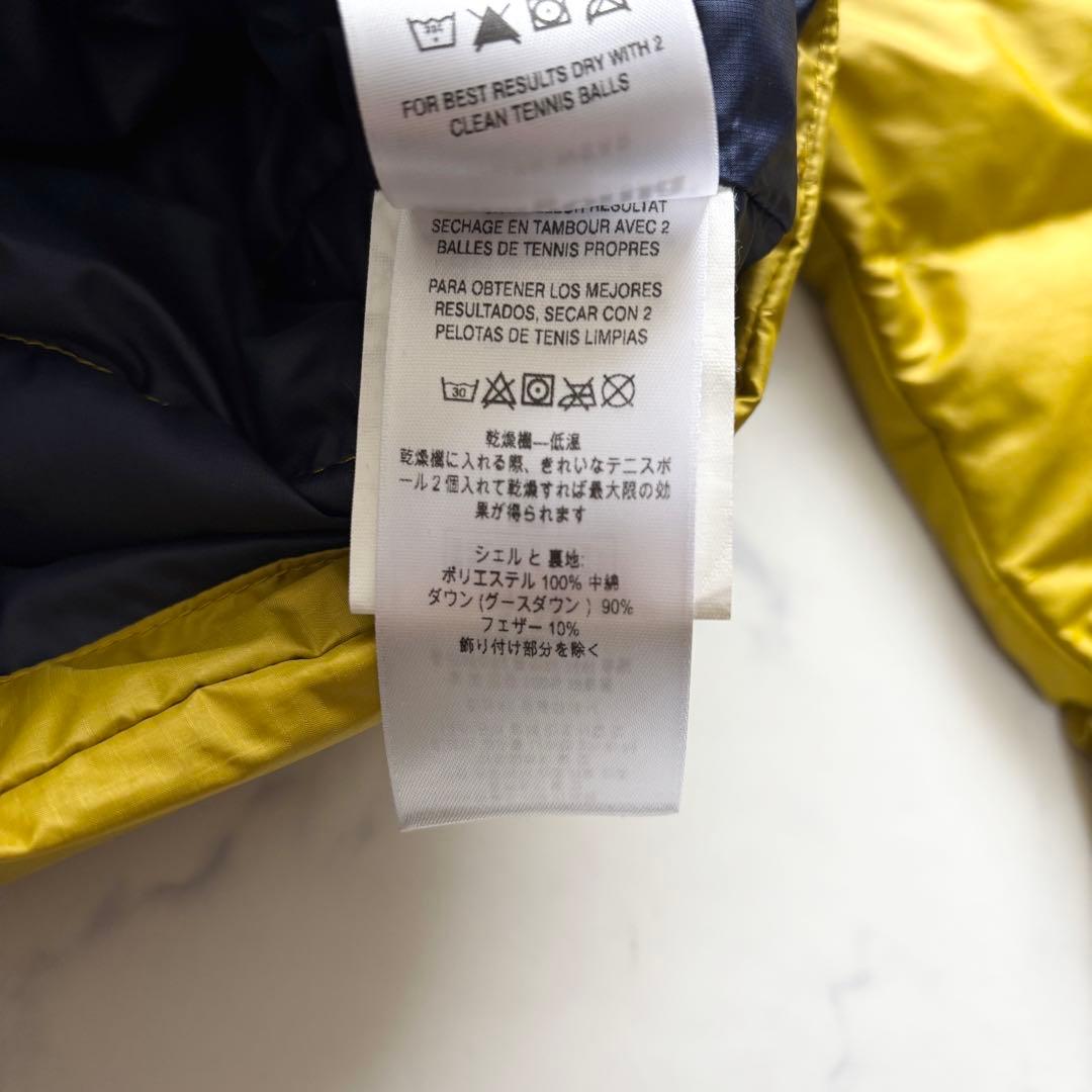 パタゴニア ダウンセーターフーディプルオーバー GOOUT表紙 イエロー L