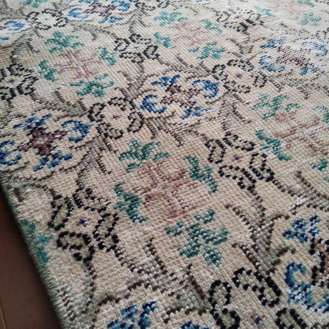 すみれ様専用】トルコラグ 94×209 ヴィンテージラグ MS039