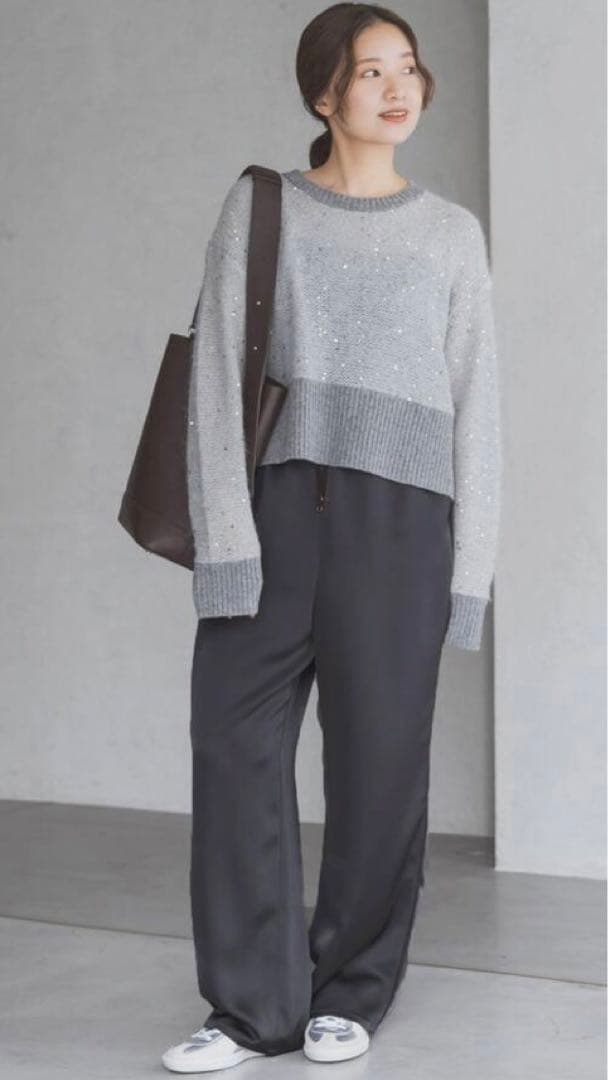 IENA ダブルサテン リラックスパンツ◆ ダブルサテン リラックスパンツ（その他パンツ）｜IENA（イエナ）の