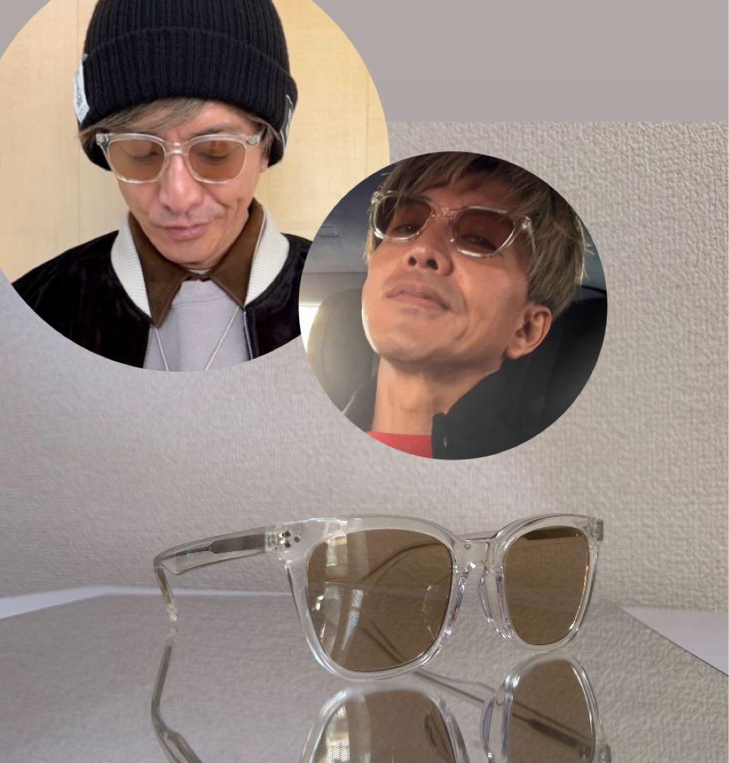 話題沸騰！異例の人気！木村拓哉 owndaysサングラス クリアグレー