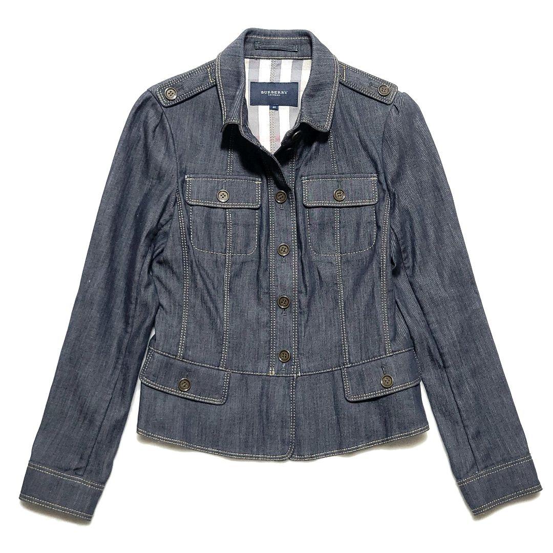 美品 BURBERRY デニムジャケット メガチェック 大きいサイズ