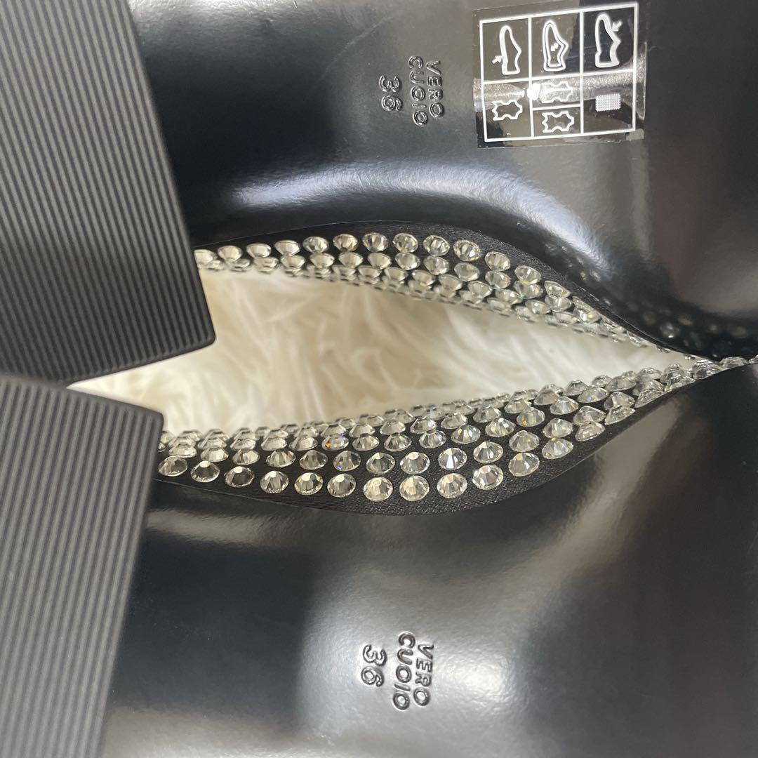 【新品未使用】3.1Phillip Lim ブラック　ライトストーン　サンダル