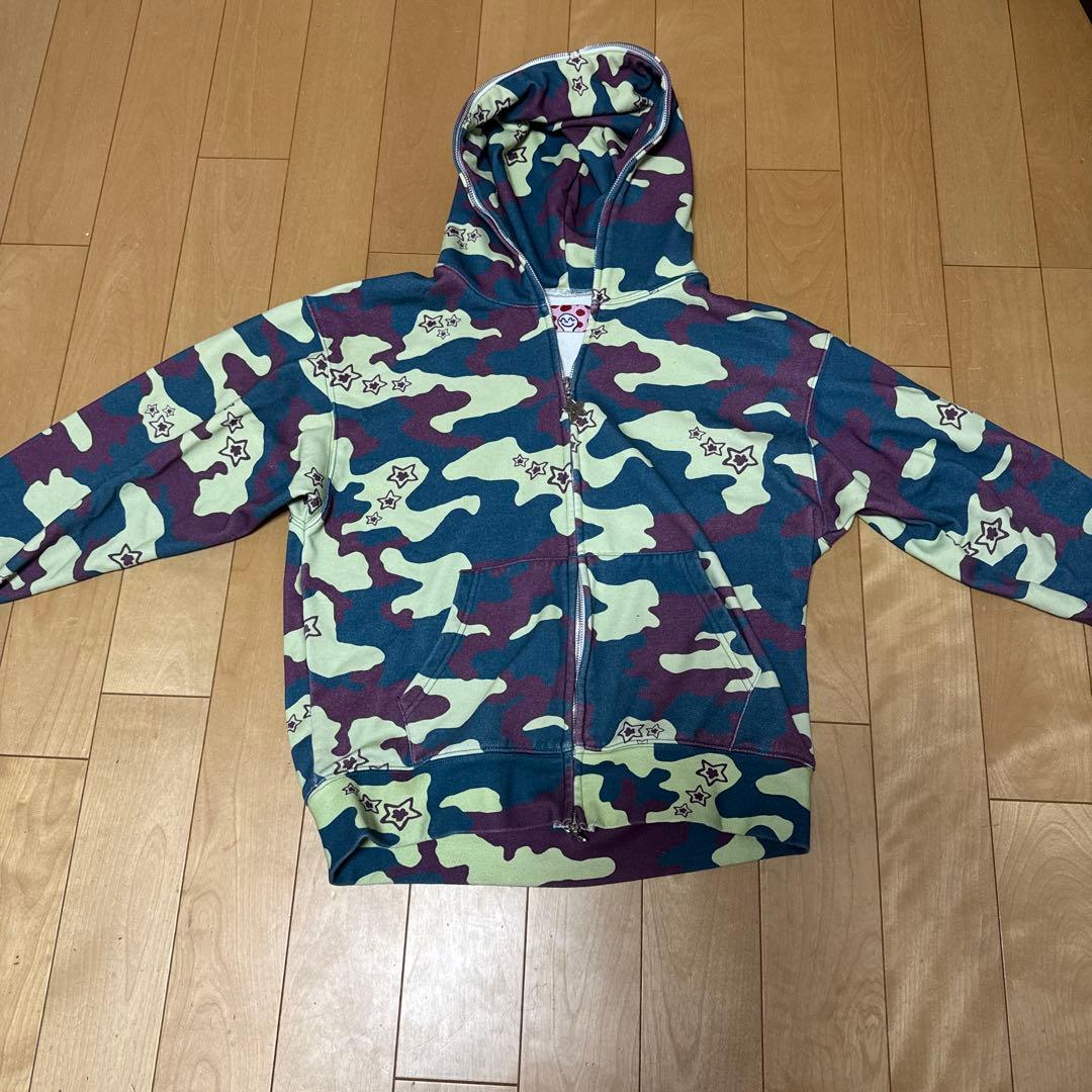 starteamパーカー 迷彩 フルジップ ダブルジップ s - メルカリ