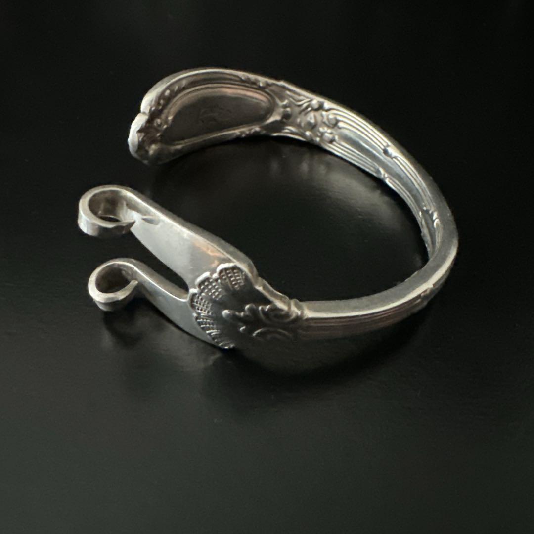 オールド ティファニー バングル ブレス フォーク シルバー カトラリー