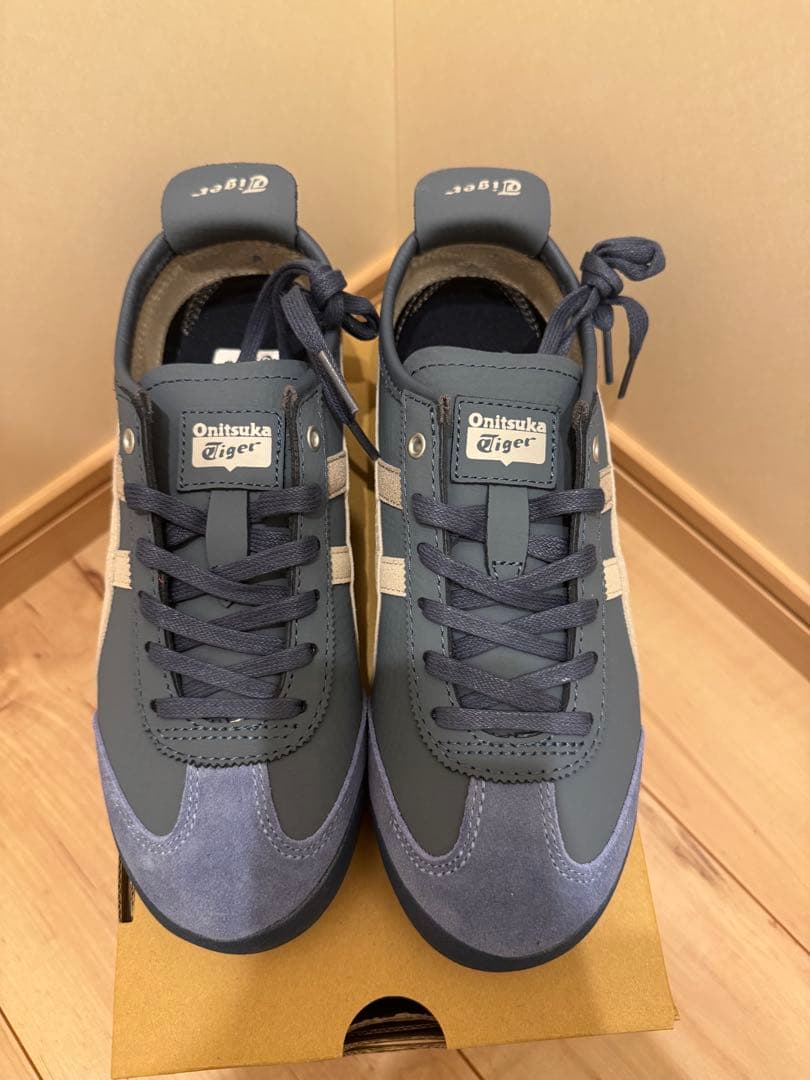 新品未使用 オニツカタイガー　メキシコ66 グレー/ネイビー箱、タグ無し 中古・古着通販】Onitsuka Tiger (オニツカタイガー) メキシコ66