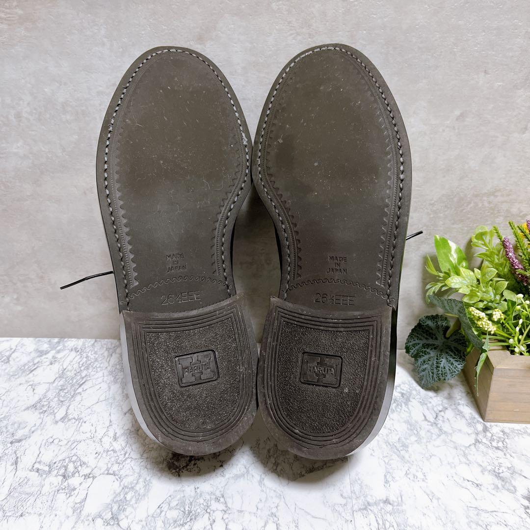 極美品【HARUTA ハルタ】ドレスシューズ 革靴 26.5cm 黒 フォーマル