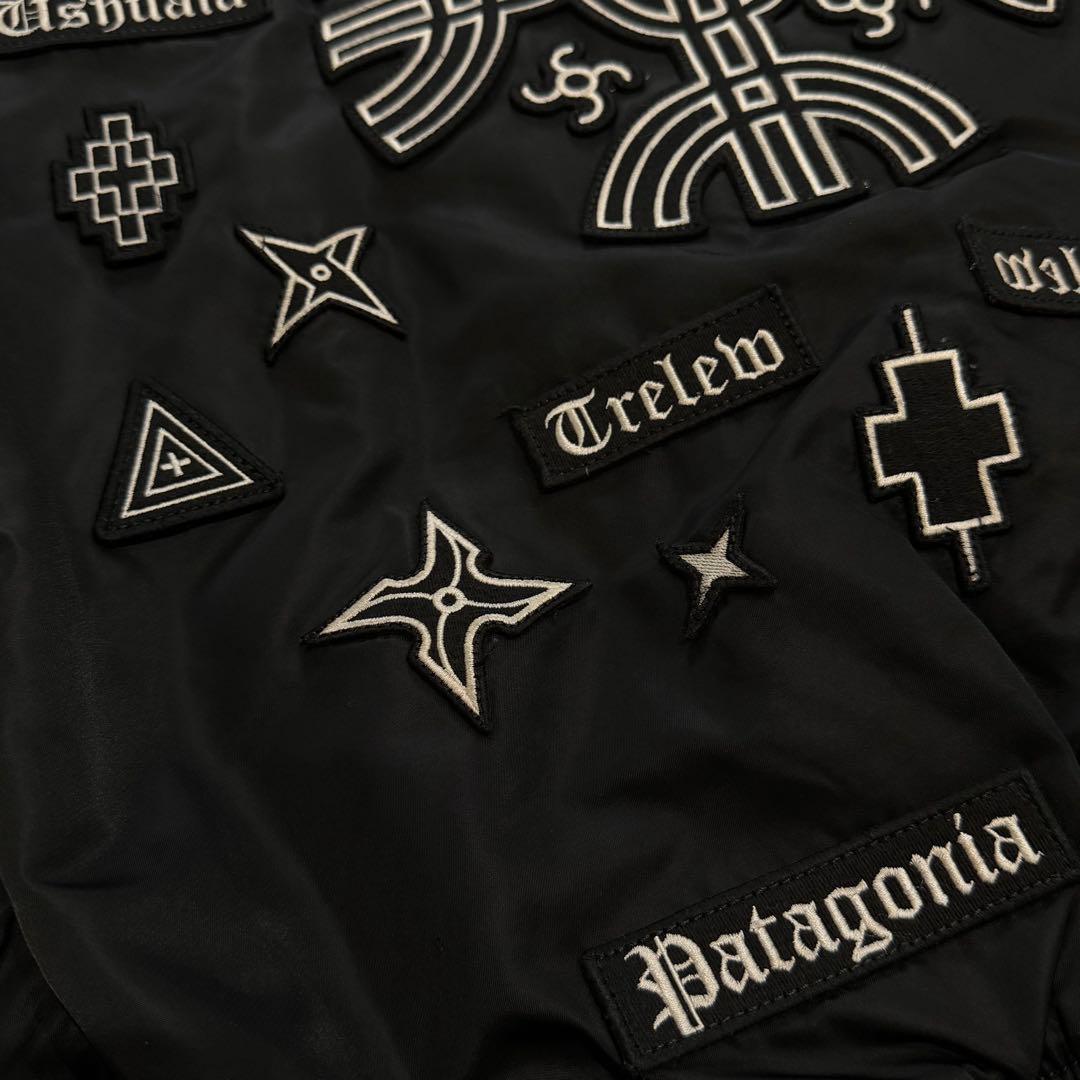 マルセロバーロン×アルファ MA-1 ボンバージャケット ワッペン