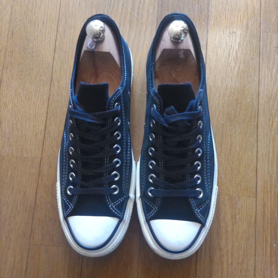 コンバース　チャックテーラー27.5スエード　黒　ビブラムソール　美品 コンバースアディクト CHUCK TAYLOR CANVAS OX 1AD989 チャック