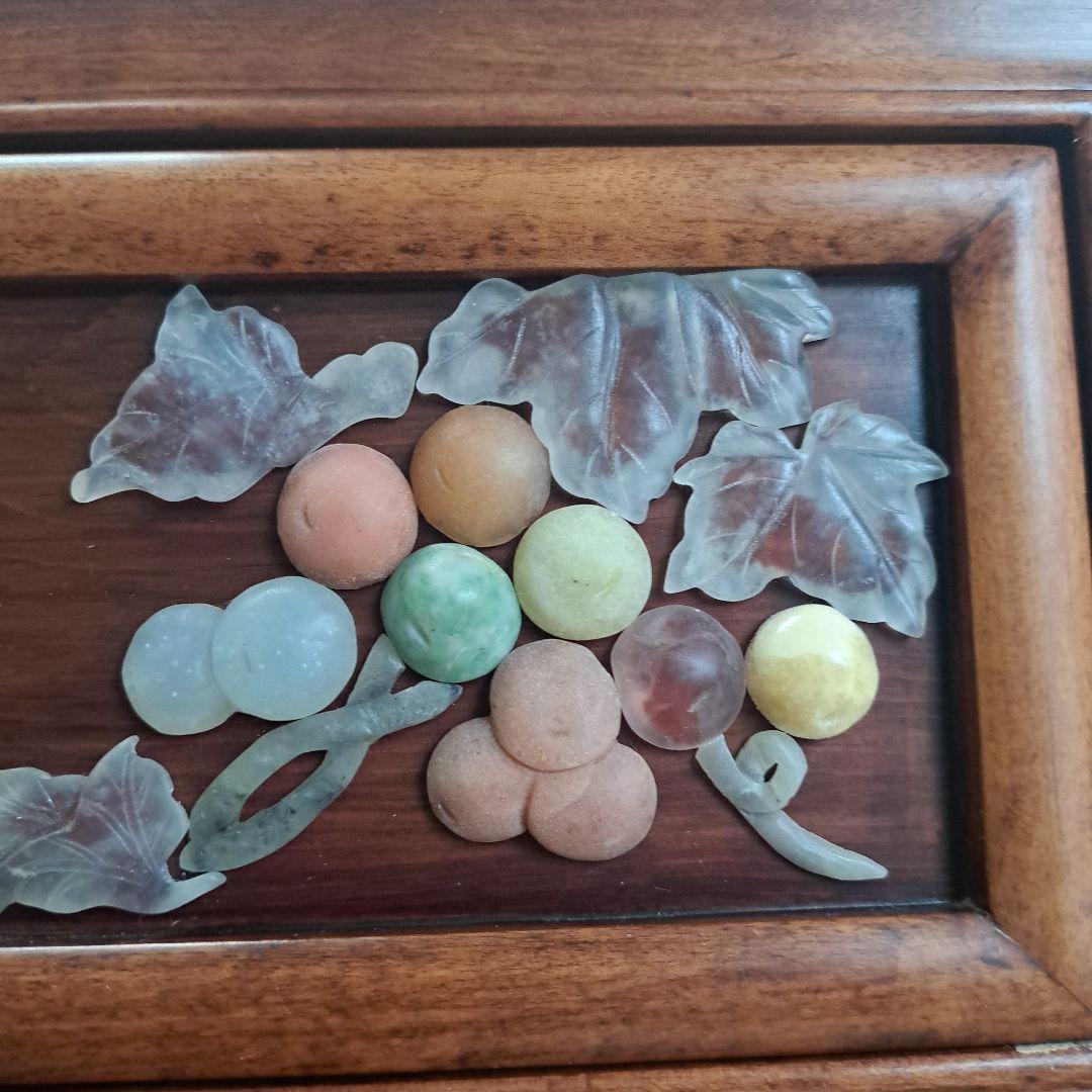 美術品 希少 石細工 中国 チェスト 工芸品 箪笥 骨董 アンティーク