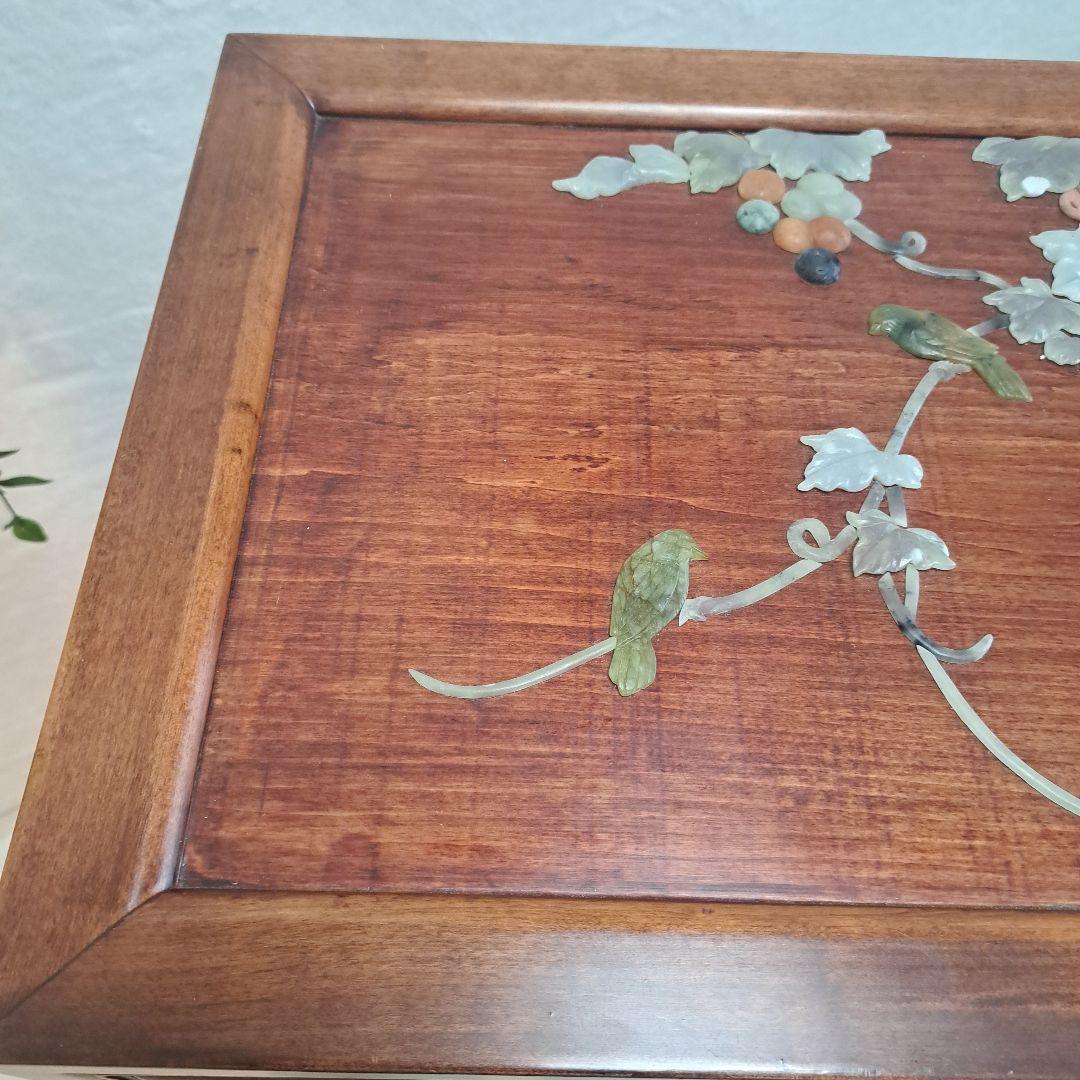 美術品 希少 石細工 中国 チェスト 工芸品 箪笥 骨董 アンティーク