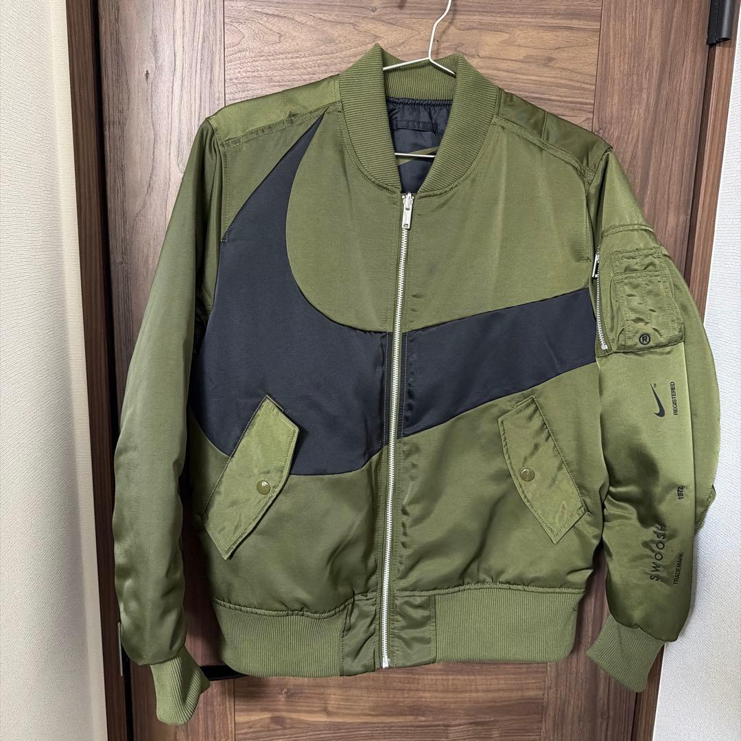 Nike MA-1ジャケット オリーブグリーン/ブラック - メルカリ