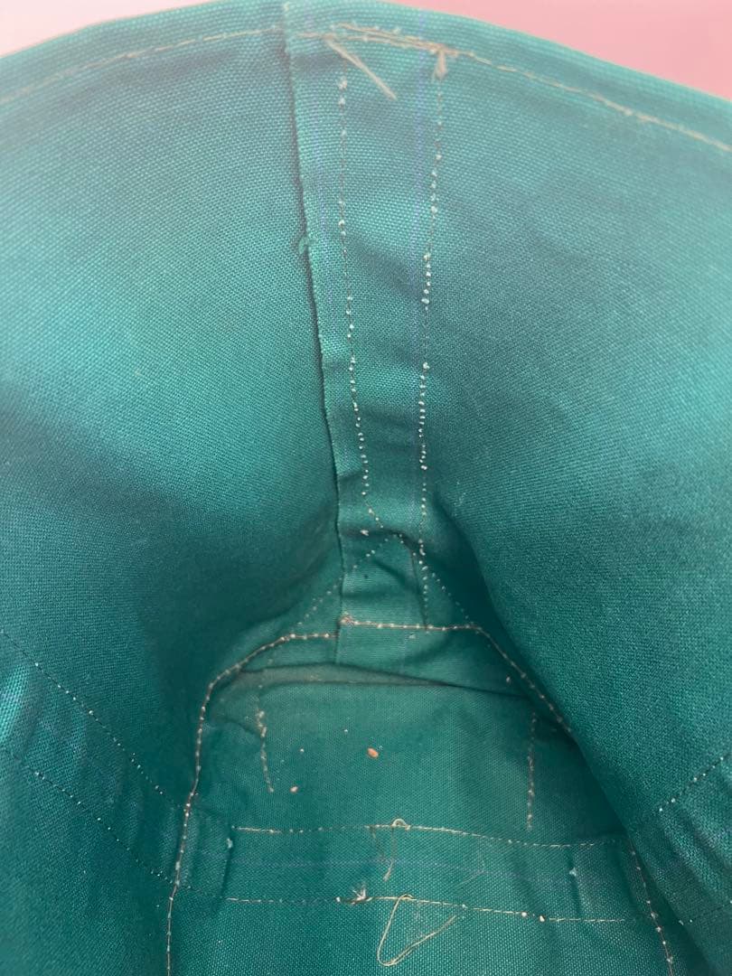 ぱ*ん様 L.L.BEAN GREEN×NAVY DELUXE TOTE