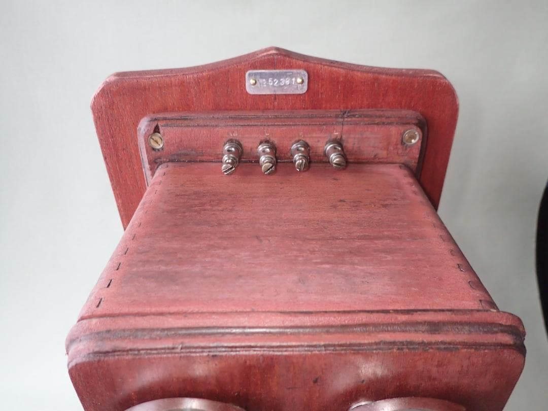 昭和レトロ デルビル磁石式壁掛電話機 ベル鳴ります アンティーク