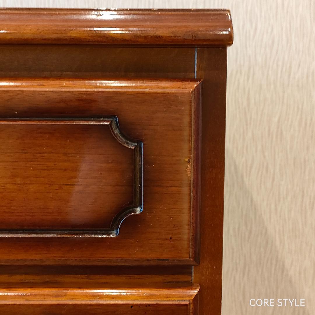 カリモクアンティーク コロニアル 4杯 チェスト サイドボード S3