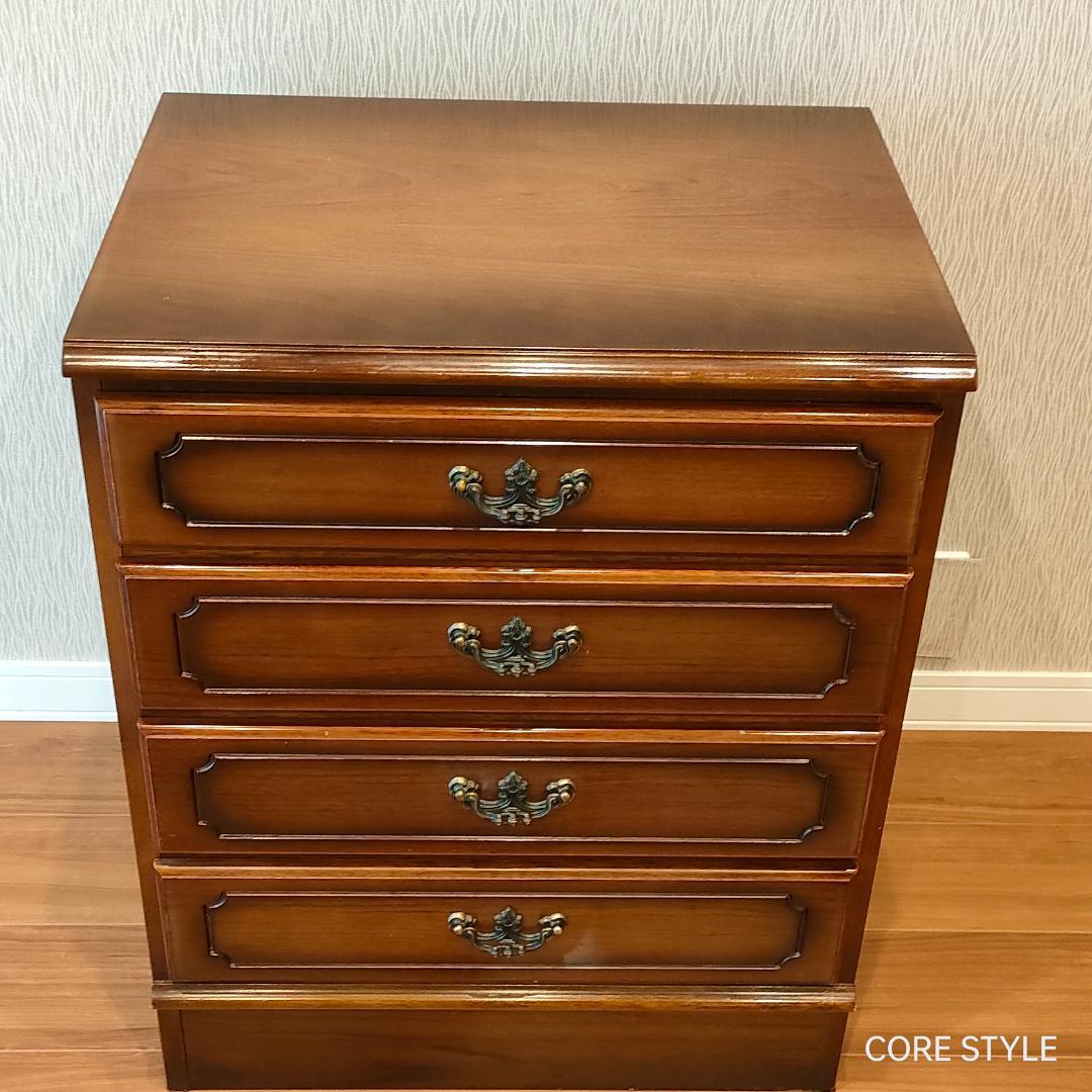 カリモクアンティーク コロニアル 4杯 チェスト サイドボード S3