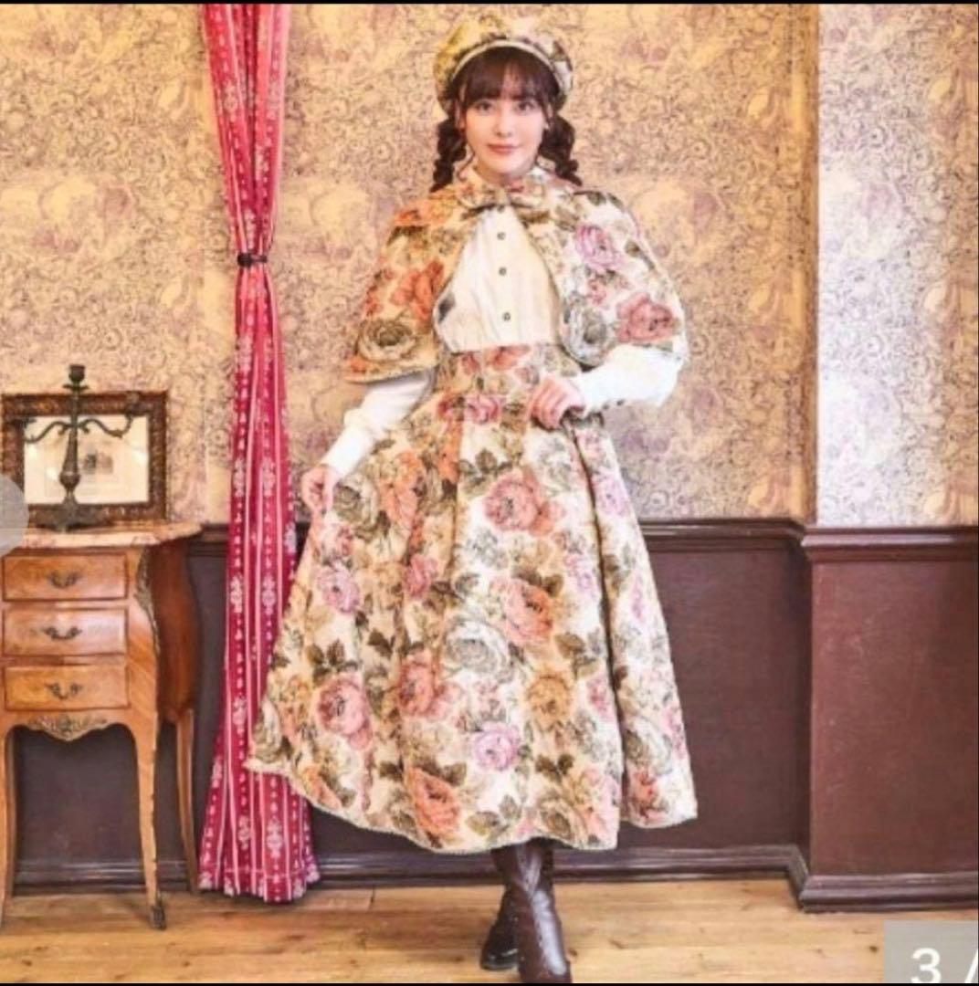 新品 しまむら くる実コラボ ノエルドメモワール ゴブランケープ L