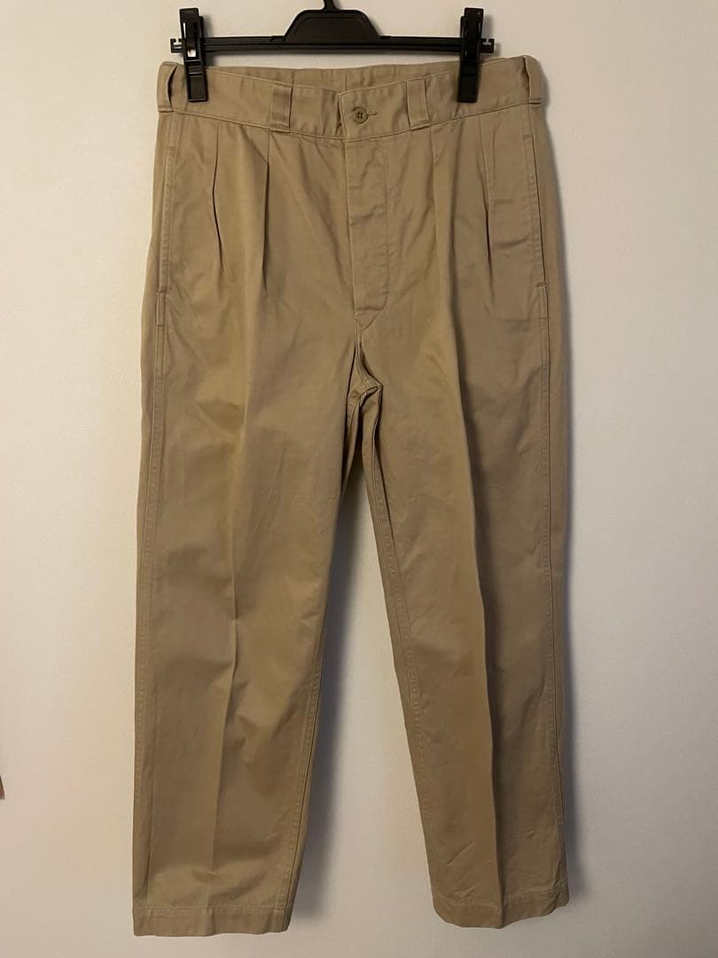 SCYE BASICS M52 フレンチアーミー 2タック チノ トラウザーズ 楽天市場】Scye サイ M52 フレンチアーミー 2タック チノ トラウザーズ