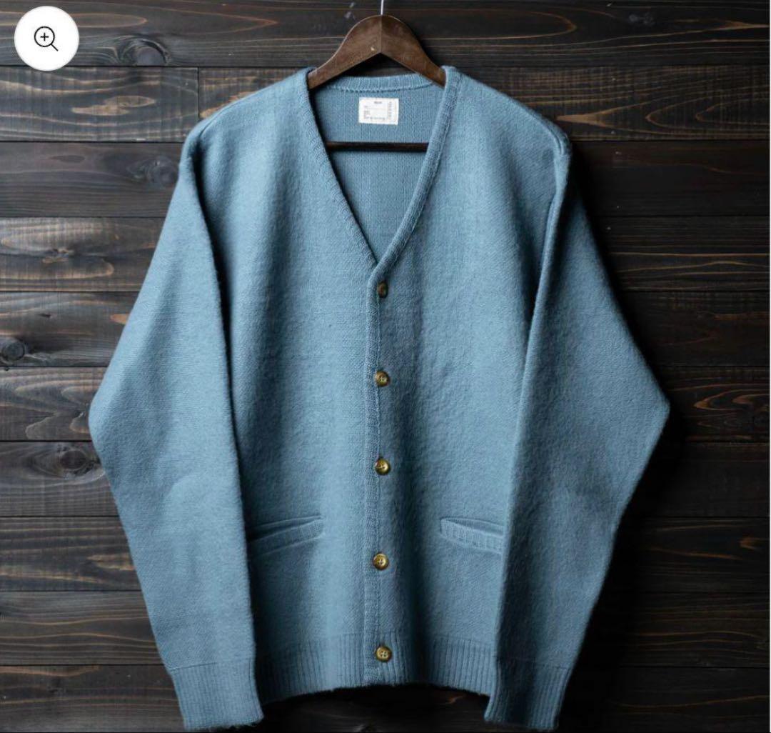 希少size M】モヘアカーディガン ブルーグレイ PABLO VINCI - メルカリ