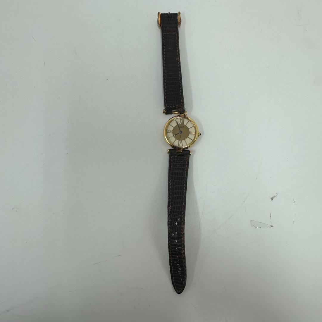 766475/Cartier Must Vandome Vermeil 不動 Cartier Must Vendome Vermeil Watch GP 590004 Ladies Used [1 Year