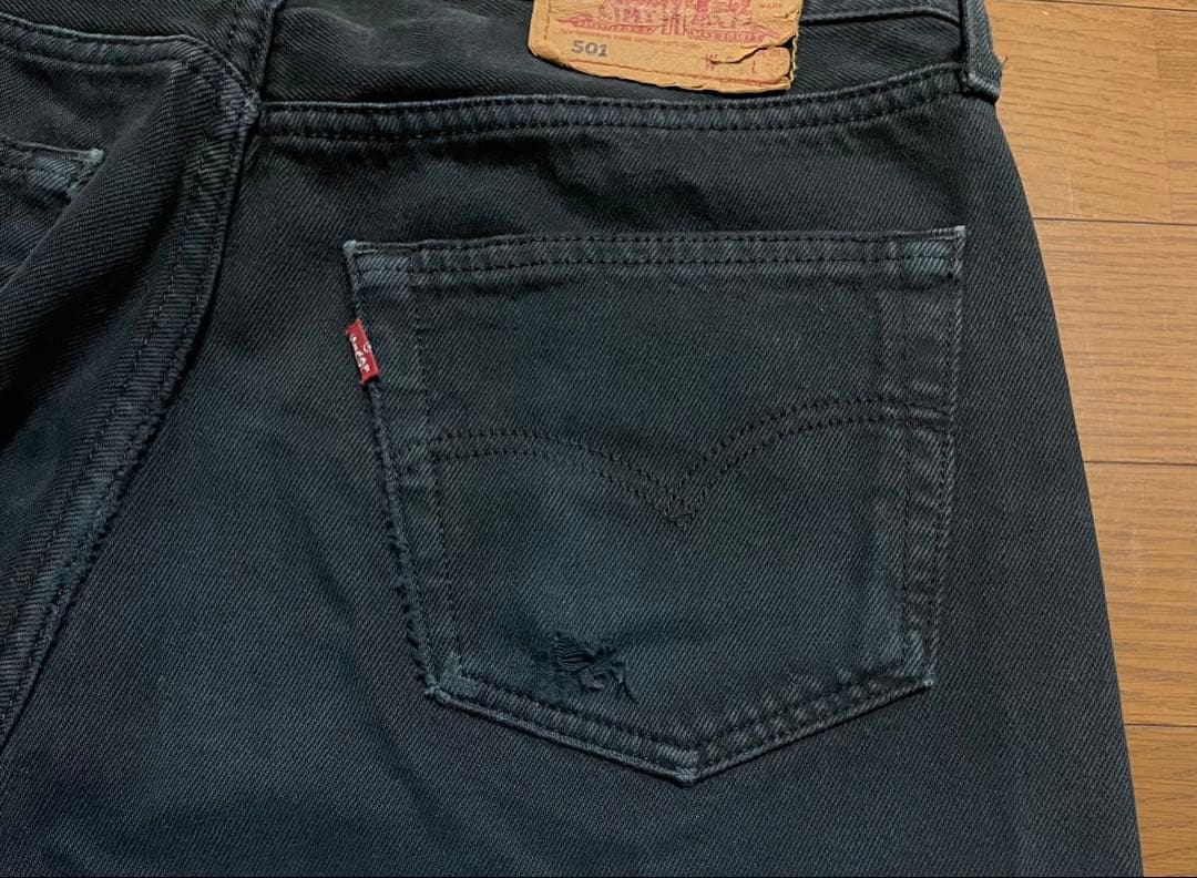 90s Levis ユーロ リーバイス 501 後染めブラック デニム W33 - メルカリ
