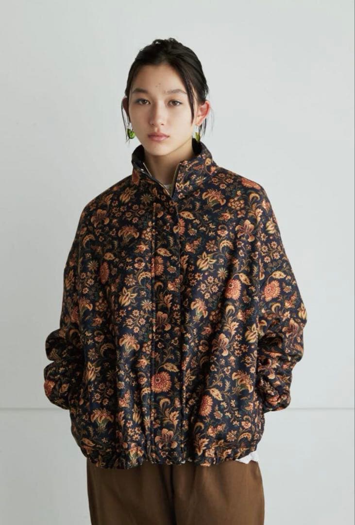 フェリシモ MEDE19F ミュルーズモダン リバーシブル 中わたブルゾン