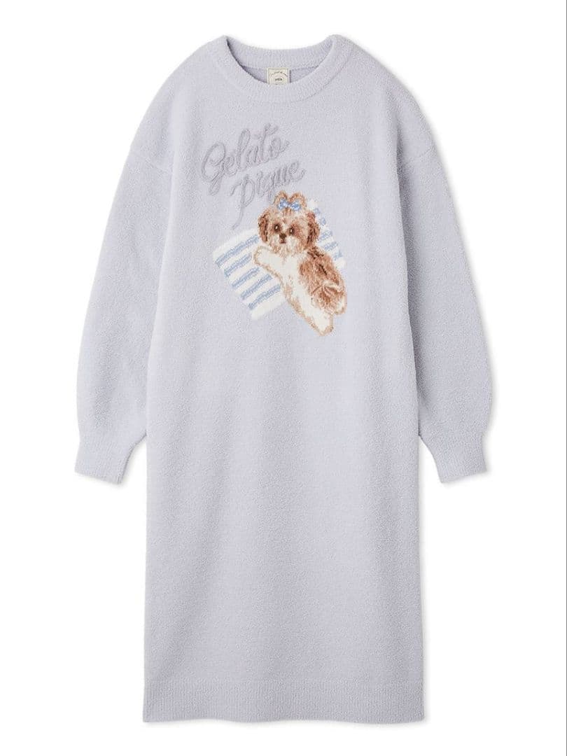 ジェラート ピケ☆シーズージャガードワンピース 新品ブルー 正規品