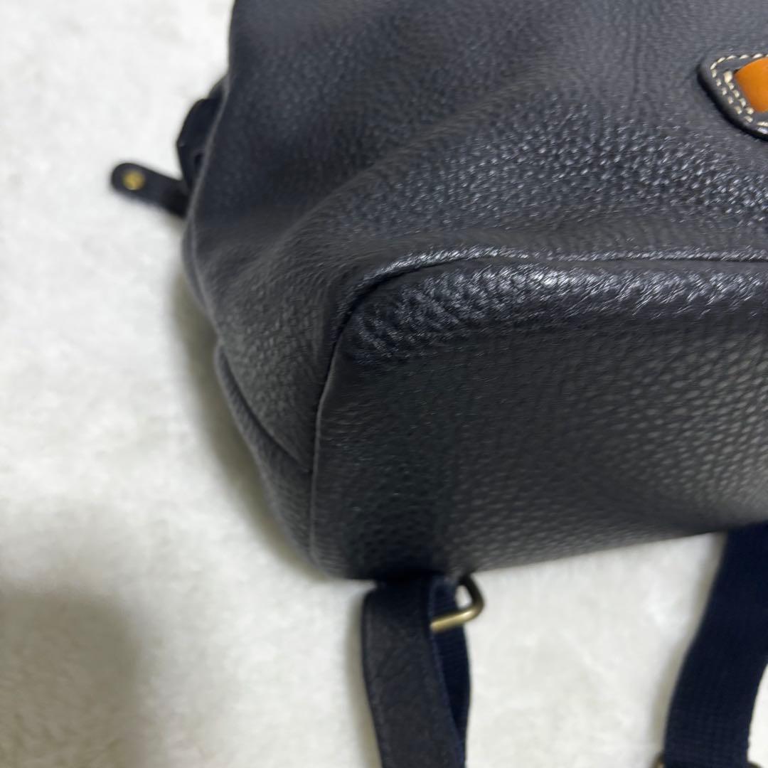 極美品⭐️Dakota シボ革 リュック ブラック レザー パッチ - メルカリ