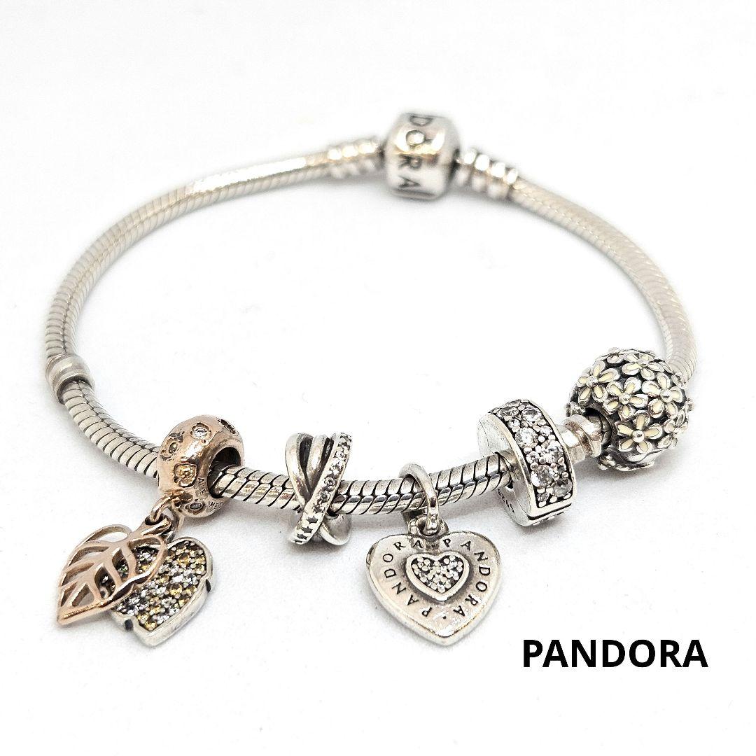 PANDORA パンドラ シルバー 925 ブレスレット チャーム付き - メルカリ