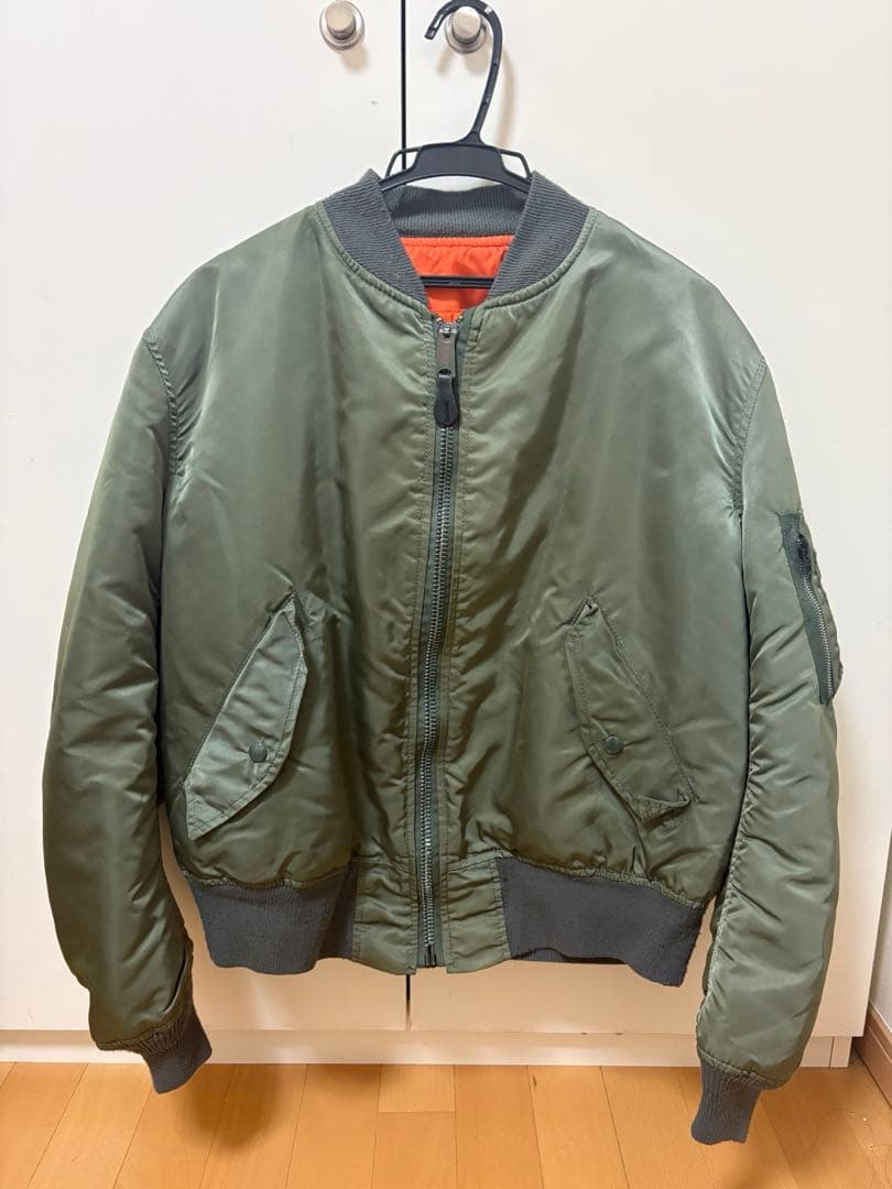 alphaオリーブグリーン MA-1ライトフライトジ ヤケット Alpha Industries（アルファ・インダストリーズ） アルファ ライト MA