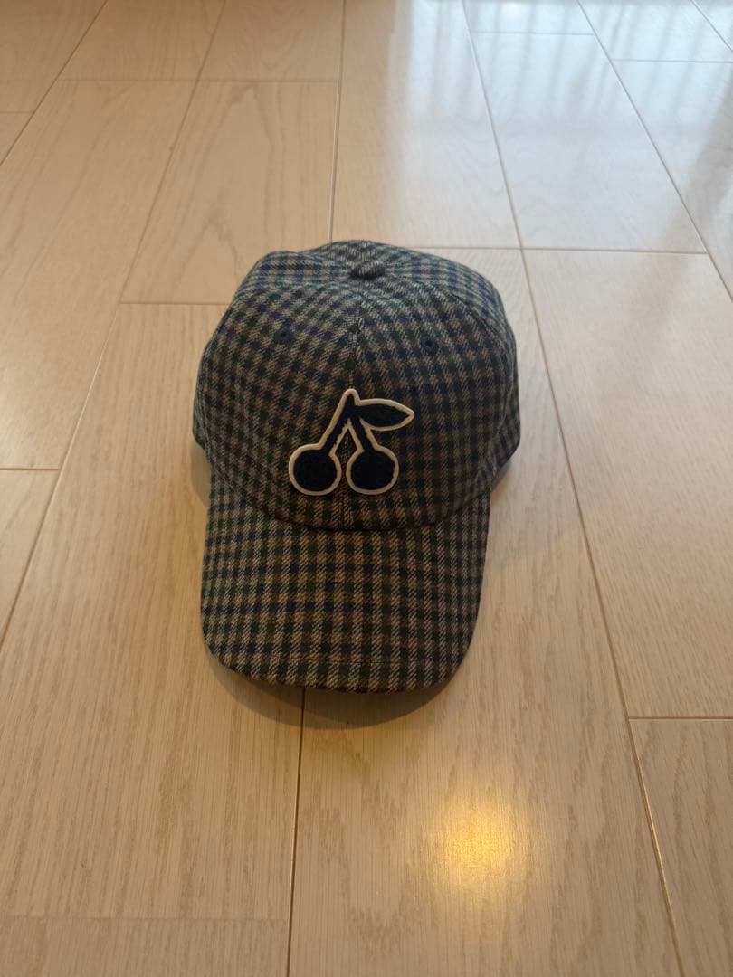 bonpoint チェックキャップ ウール チェック キャップ レディース カラーチェックCAP くすみカラー 大人