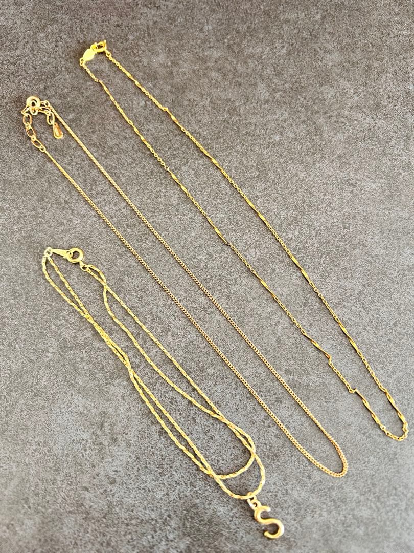 0223-5 遺品整理 ネックレス ブレスレット アクセサリー k18gp - メルカリ