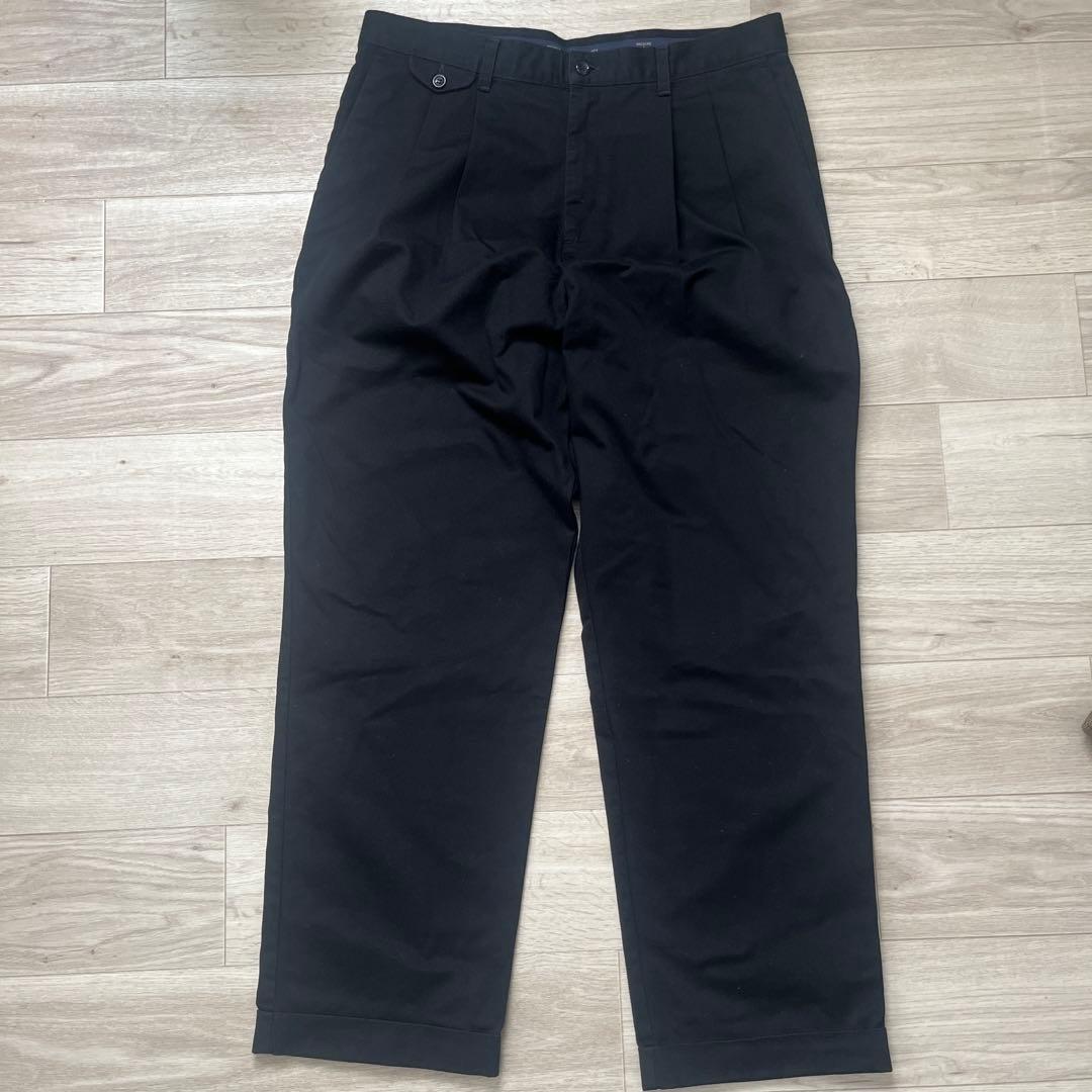90s dockersドッカーズ ツータックチノパン ブラック - メルカリ