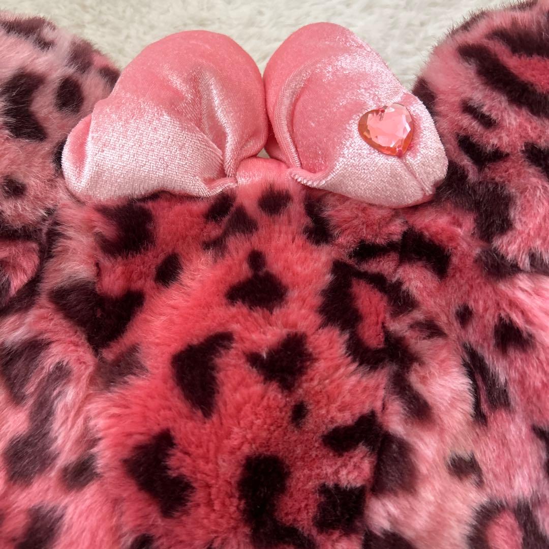 ディズニー ヒョウ柄ファンキャップ ピンク - メルカリ