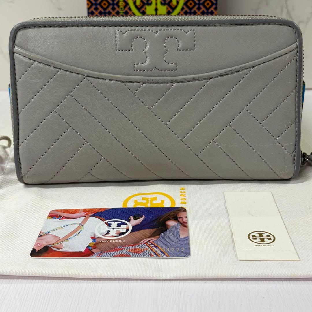 新品同様‼️ トリーバーチ 財布 長財布 キルティング ラウンド