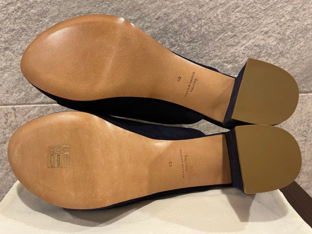 limoncello様専用】MANSUR GAVRIEL ネイビー ミュール - メルカリ