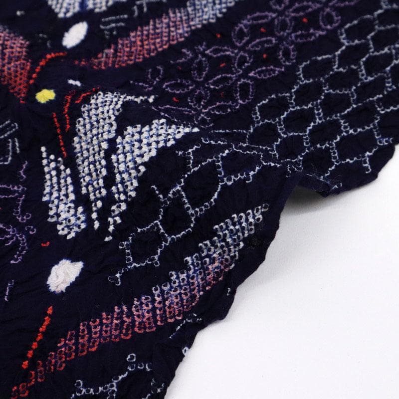 《剱持★手縫い仕立て＋色留め＋『有松鳴海絞』華麗な花模様■反25-98》