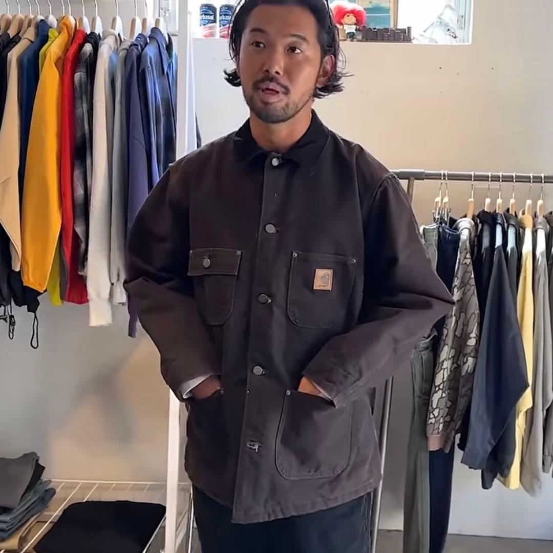 OVY大藤勇矢着用 カーハート ミシガンチョアコート ブラウン ダック