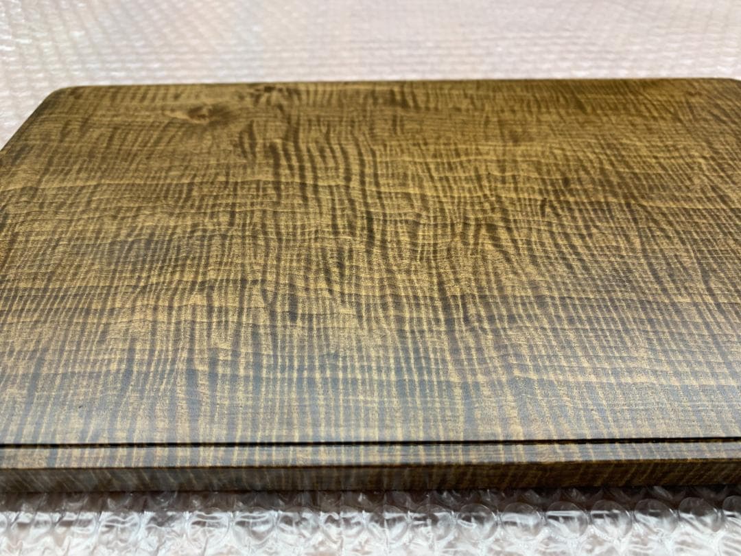 NO.1499 栃（トチノキ） 縮み杢 漆 お盆 - メルカリ