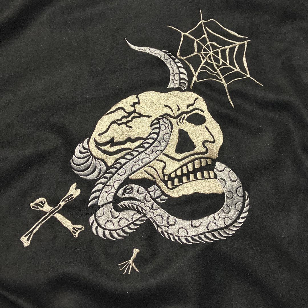 新品 ゴールド ウール スカジャン 蛇髑髏 XLサイズ - メルカリ