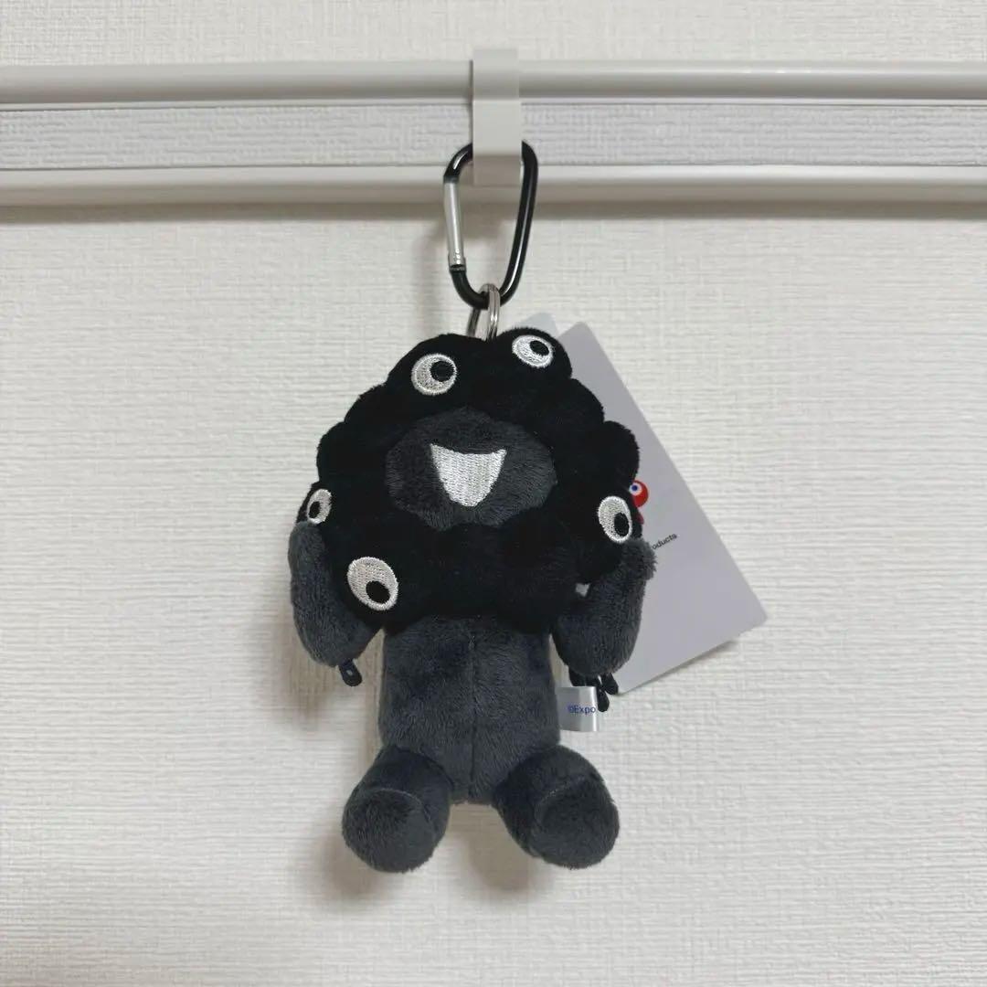 期間限定値下げ】黒ミャクミャクカラビナ付きぬいぐるみ 万博限定