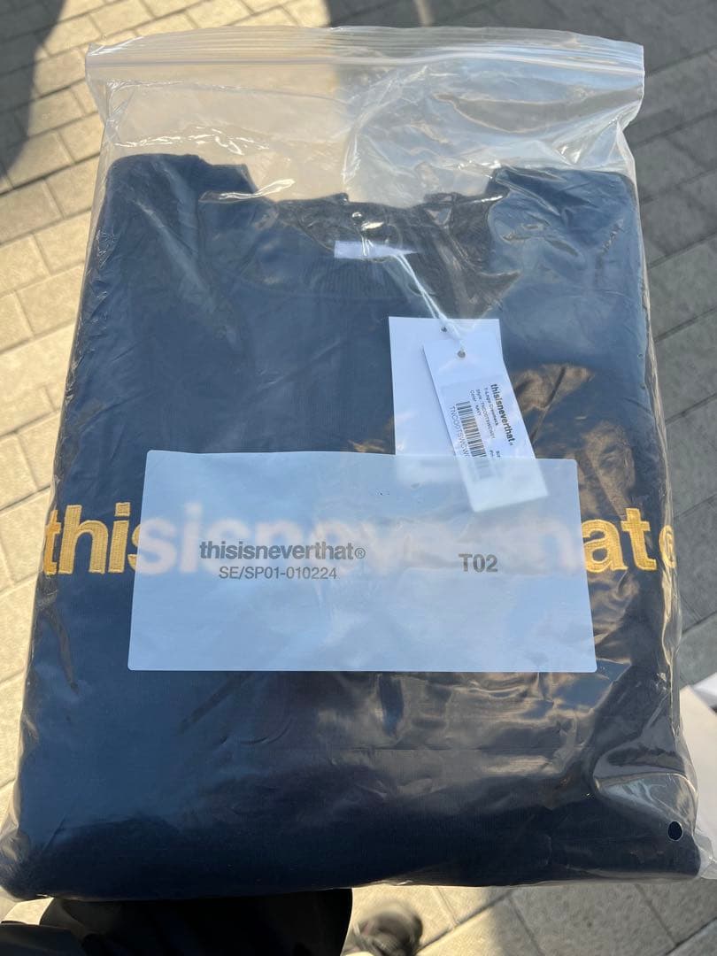 刺繍】thisisneverthat ネイビー スウェット M