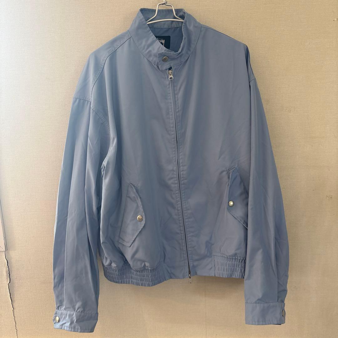 Stussy ライトブルー ナイロンジャケット L